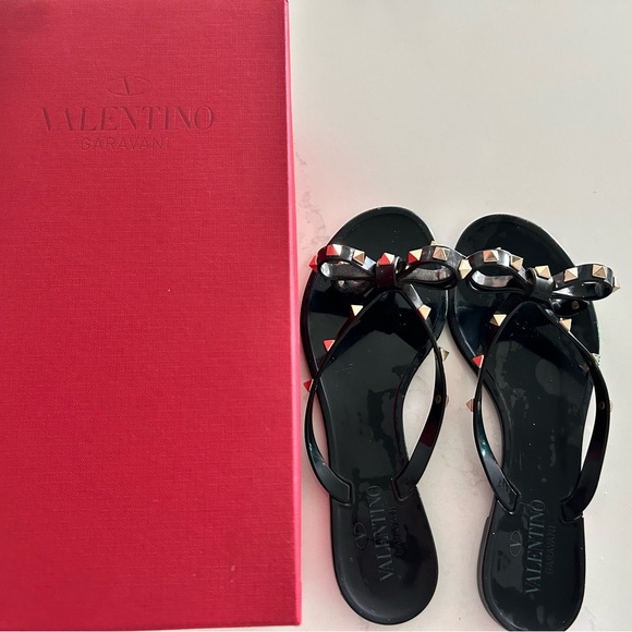 Valentino ROCKSTUD RUBBER SLIPPER size 38 Euro - Picture 2 of 9